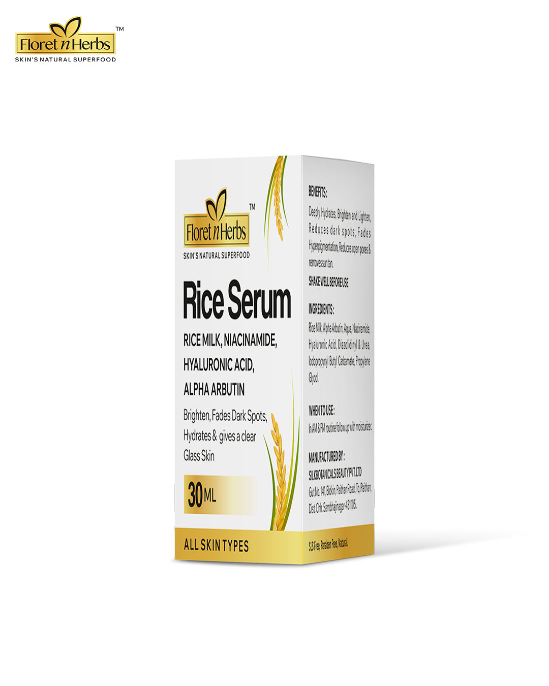 RICE FACEWASH + RICE TONER + RICE SERUM