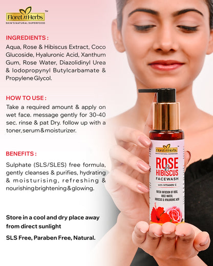 Rose & Hibiscus Facewash
