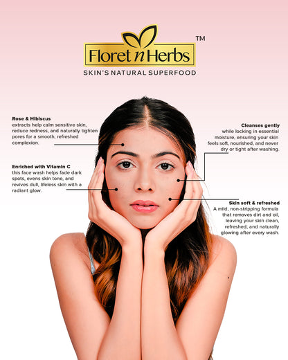 Rose & Hibiscus Facewash