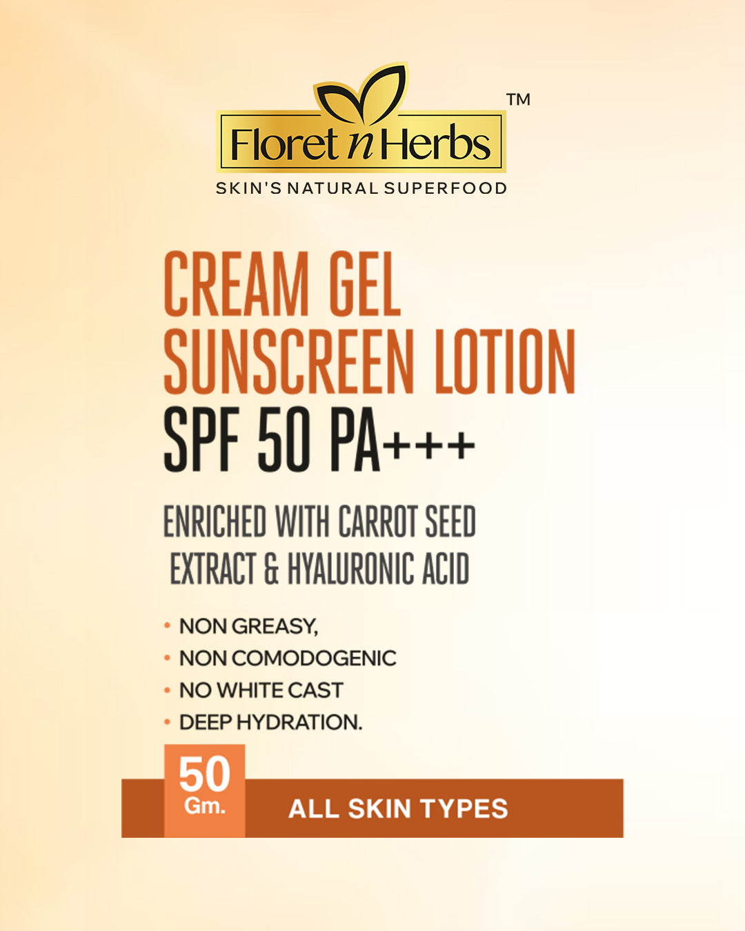 Cream Gel Sunscreen Lotion