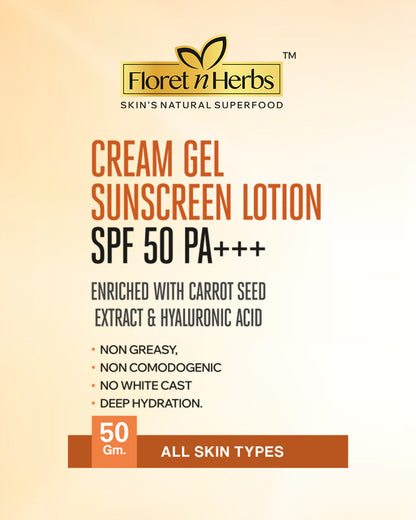 Cream Gel Sunscreen Lotion