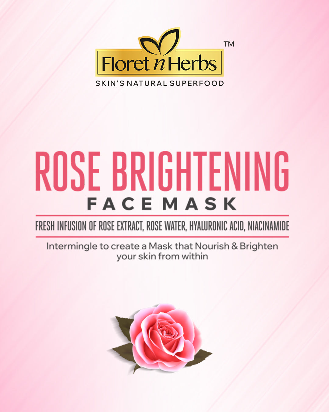 Rose Brightening Face Mask